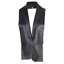 HERMÈS Black Deerskin Leather Waistcoat - Hermès