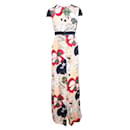 CONTEMPORARY DESIGNER Multi Floral Slit Front Short Sleeves Dress - Autre Marque