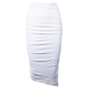 DONNA KARAN White Draped Skirt - Donna Karan