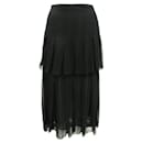 Oscar De La Renta Black Silk Skirt - Oscar de la Renta