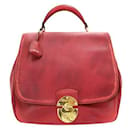 Miu Miu Large Top Handle Red Leather Handbag