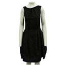 CONTEMPORARY DESIGNER Black Dress with White Dots - Autre Marque
