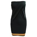 Donna Karan vestido negro elástico
