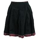 CONTEMPORARY DESIGNER Dark Grey Skirt with Pink Velvet Fabric - Autre Marque