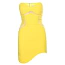 Mini robe bustier jaune - Autre Marque