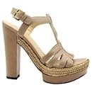 Sandales en cuir marron Stuart Weitzman