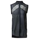 Sandro Lace Accented Sleeveless Top