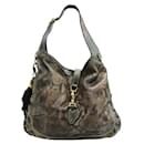 Gucci Large Python Leather Hobo Bag with Bamboo Tassel