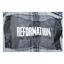 Calça jeans azul escuro reformada - Reformation