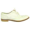 Zeitgenössische Designer-Oxford-Schuhe aus weißem Leder - Autre Marque