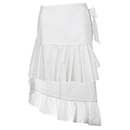 Contemporary Designer Wrap Around Tiered Skirt - Autre Marque