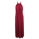 Reformation Bare Back Maxi Red Dress