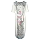 Ted Baker Elfenbeinfarbenes Kleid mit Jacquard-bedrucktem Einsatz - Autre Marque