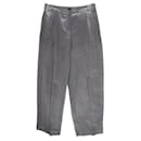 Pantaloni trasparenti a righe grigie e bianche con fodera superiore - Autre Marque