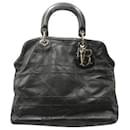 Granville Tote Cinza Cannage Quilt Couro - Dior