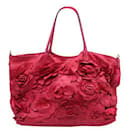 Bolsa tote con print de flores rosa - Valentino