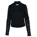 Alexander Wang Black Jacket With Leather Sleeves