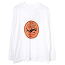 Burberry White Long Sleeve T-Shirt "Swim - The Great Burberry At Your Own Risk