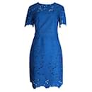 Diane Von Furstenberg Sapphire Blue Alma Dress with Open Back