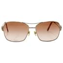 Hellorange quadratische Sonnenbrille von Versace