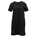Contemporary Designer Black Short Sleeved Midi Dress - Autre Marque