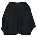 Alexander Mcqueen Blue & Black Mini Skirt