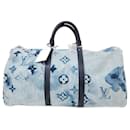 Louis Vuitton Denim Aquarelle Bandoulière Keepall 50