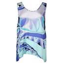 Emilio Pucci Silk Patterned Sleeveless Top