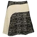 CONTEMPORARY DESIGNER Beige and Black Lace Skirt - Autre Marque