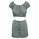 REFORMATION Checked Top and Mini Skirt Set - Reformation