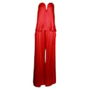 Conjunto de top bustier vermelho e calça larga MICHAEL LO SORDO - Autre Marque