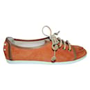 Tod'S Orange Suede Sneakers - Tod's