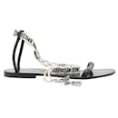 Dior J'Adior It" In calf leather Leather With Woven Ankle Strap Sandals