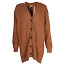 Brown Knit Cardigan with Star - Autre Marque