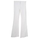Pantaloni a gamba svasata bianchi di design contemporaneo - Autre Marque