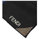 Abstract Printed Foulard Square Scarf - Fendi