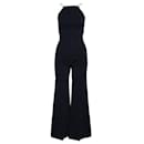 Reformation Navy Blue Jumpsuit with open back