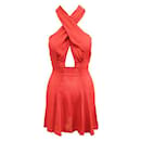 REFORMATION Little Red Dress with Front Opening - Reformation