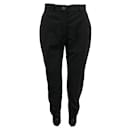 J.W.ANDERSON Black Pants with Buttons at the Bottom - Autre Marque