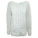 Dion Lee White Striped Shirt with Knot at the Back - Autre Marque