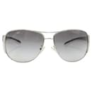 Black & White Aviator Sunglasses - Prada