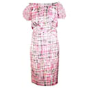 YVES SAINT LAURENT Pink Print Silk Dress - Yves Saint Laurent