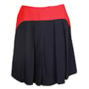 Miu Miu Minifalda roja y azul marino