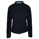 CONTEMPORARY DESIGNER Black Woolen Jacket with Zipper - Autre Marque