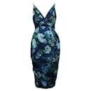 ZIMMERMANN Blue Floral Print Dress with Opening at Front - Zimmermann