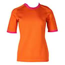Thierry Mugler Mugler Stretch-Top in Orange und Pink