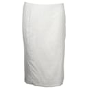 Contemporary Designer Light Grey Cashmere/ silk skirt - Autre Marque