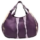 Bottega Veneta Purple Campana Intrecciato Shoulder Bag