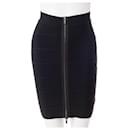 Contemporary Designer 6 Tier Bondage Skirt with Zip Detail - Autre Marque