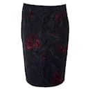 Marc Jacobs Dark Floral Motif Skirt